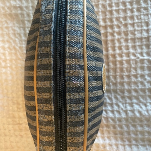 Fendi Vintage Pequin Stripe Round Crossbody Bag with Dust Bag - Picture 12 of 13